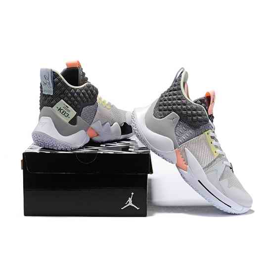 Russell Westbrook II Men Shoes Gray Pink-2